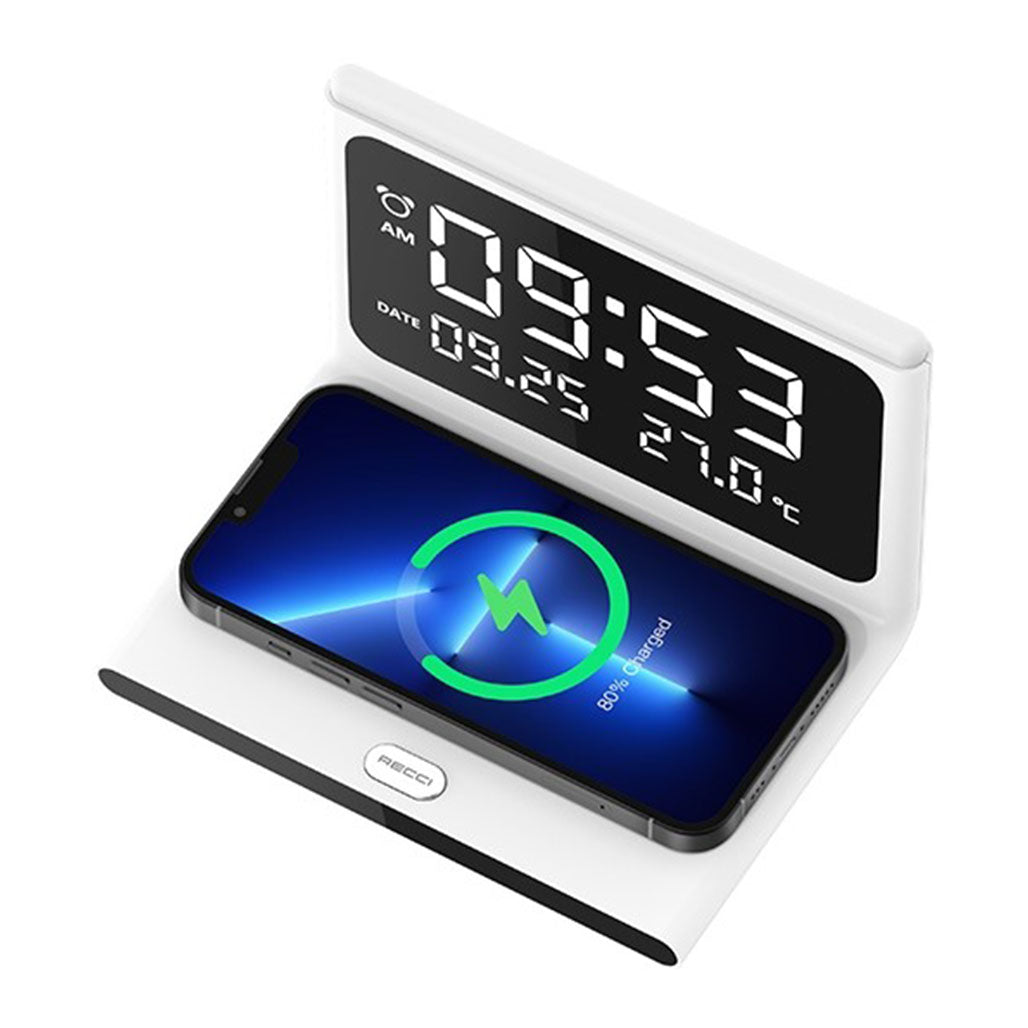 A Photo Of Recci Perpetual Calendar Wireless Charger – Multifunctional Fast Charging with Ambient Lighting