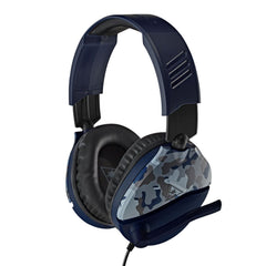 A Photo Of Turtle Beach Recon 70 Blue Camo Multiplatform Gaming Headset | High-Quality 40mm Speakers & Comfortable Design