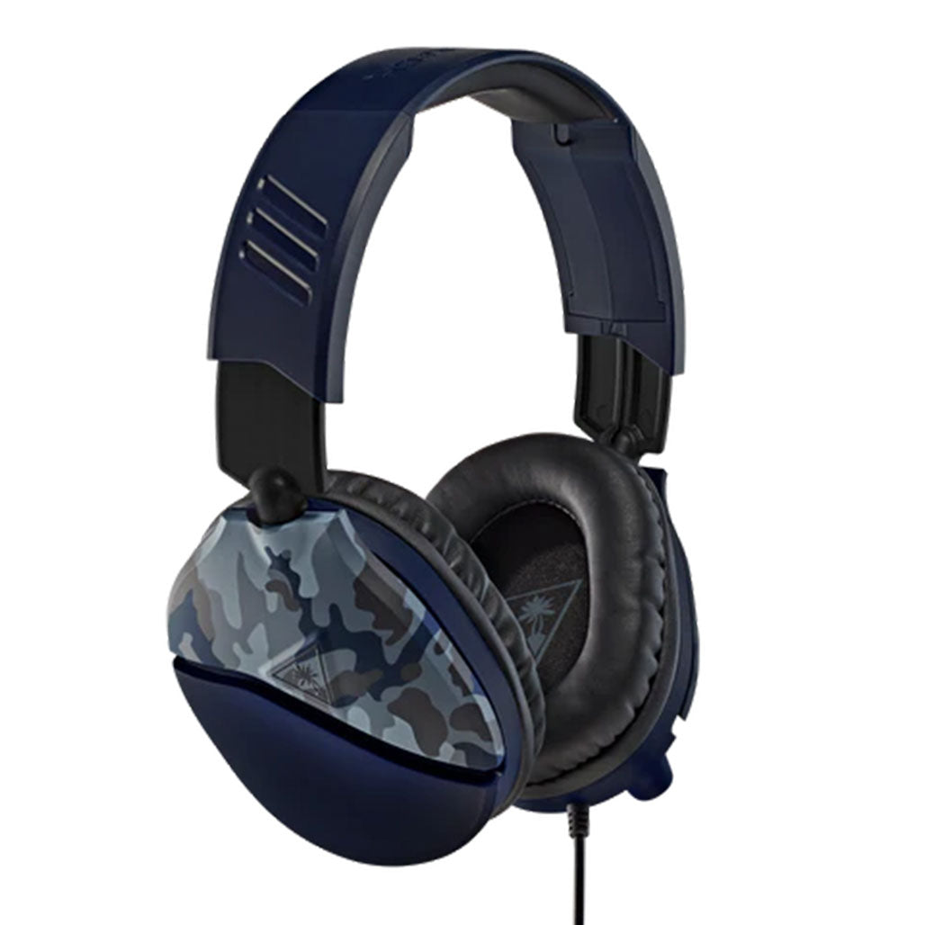 A Photo Of Turtle Beach Recon 70 Blue Camo Multiplatform Gaming Headset | High-Quality 40mm Speakers & Comfortable Design