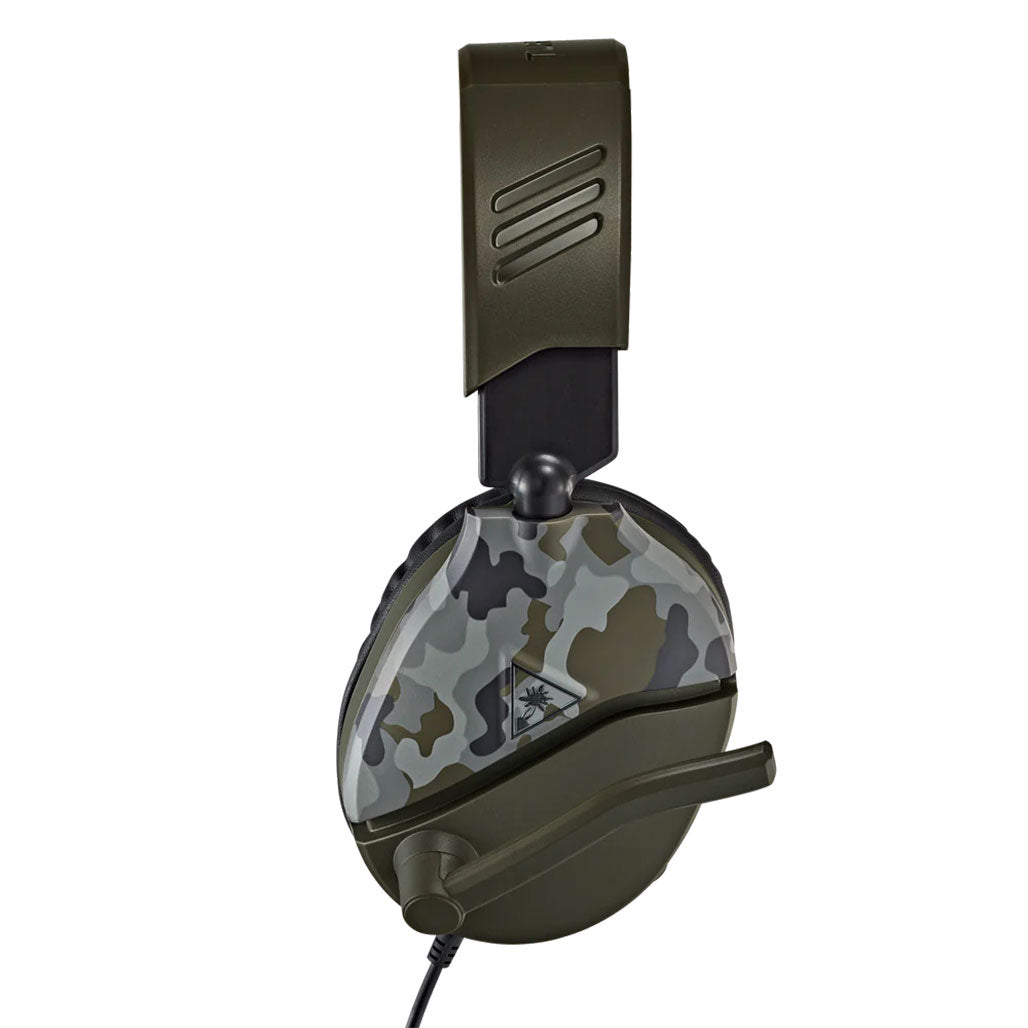 A Photo Of Turtle Beach Recon 70 Green Camo Multiplatform Gaming Headset | High-Quality 40mm Speakers & Comfortable Design