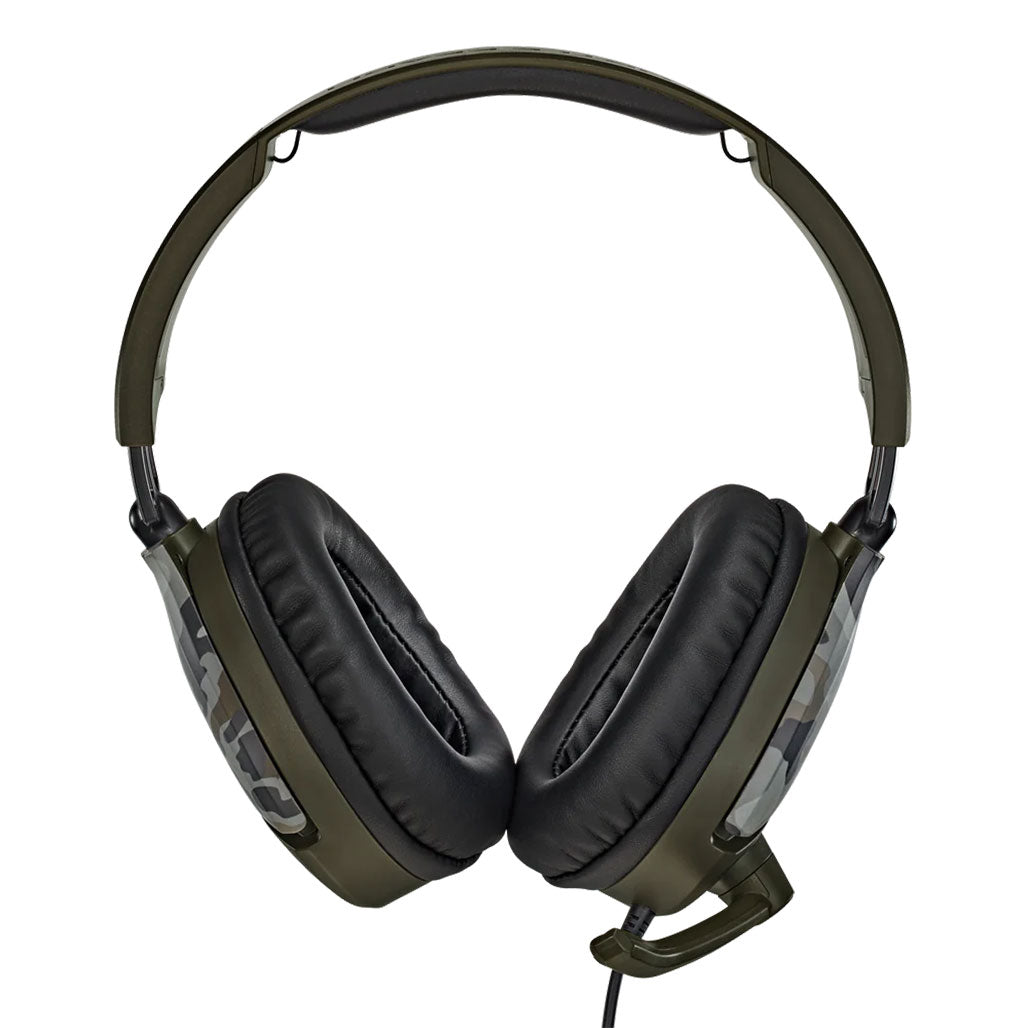 A Photo Of Turtle Beach Recon 70 Green Camo Multiplatform Gaming Headset | High-Quality 40mm Speakers & Comfortable Design