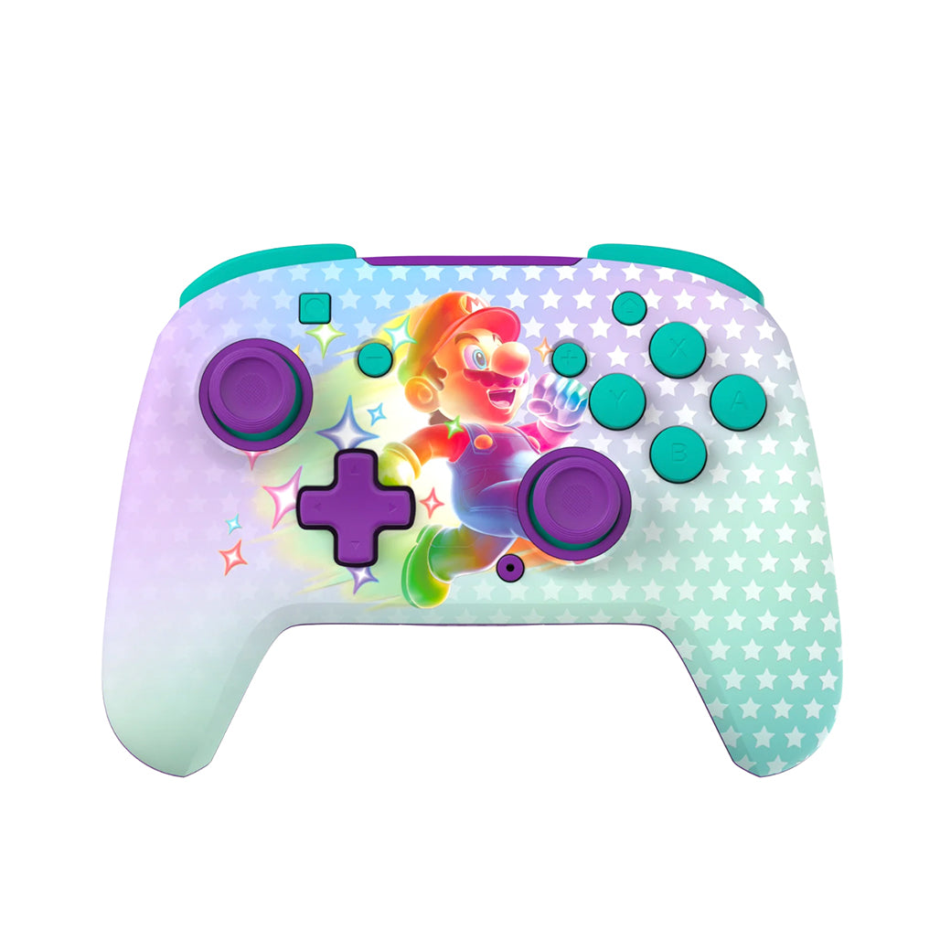 A Photo Of Turtle Beach Rematch - Wireless Controller for Nintendo Switch 2 – Invincible Mario Glow-in-the-Dark Edition