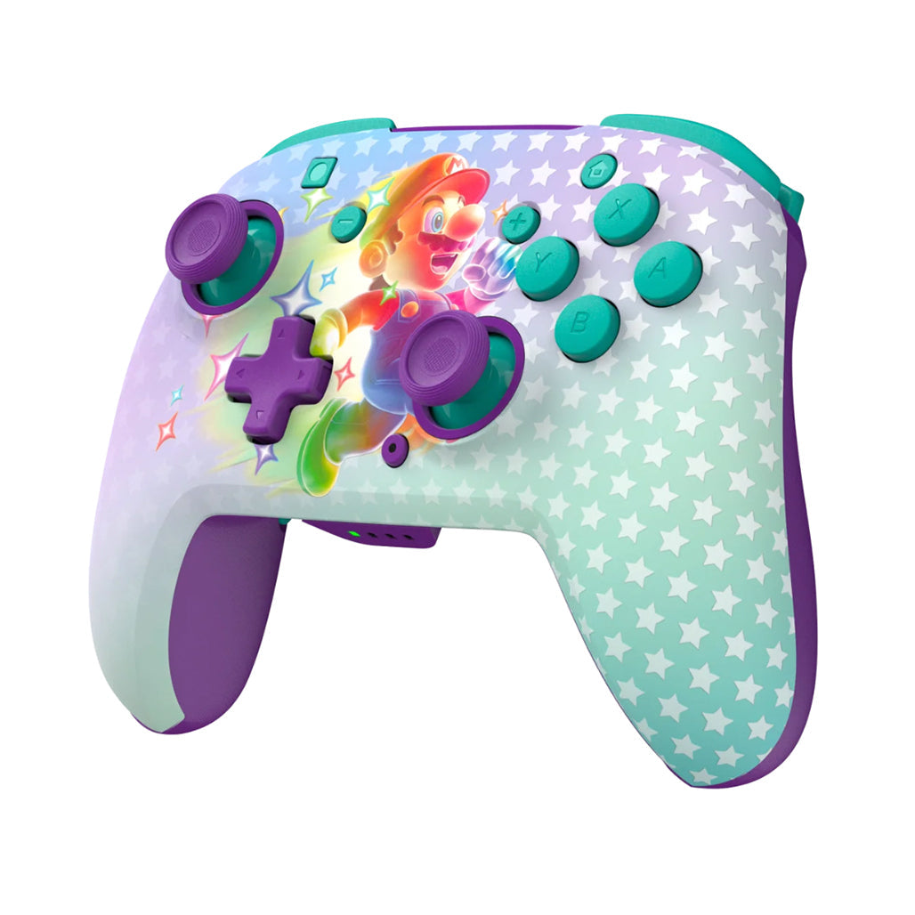 A Photo Of Turtle Beach Rematch - Wireless Controller for Nintendo Switch 2 – Invincible Mario Glow-in-the-Dark Edition