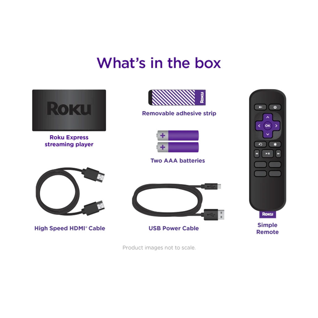 A Photo Of Roku 3930RW Express HD Streaming Media Player – Fast and Easy HD Streaming with Dual-Band Wi-Fi, HDMI Support, and Voice Assistant Compatibility
