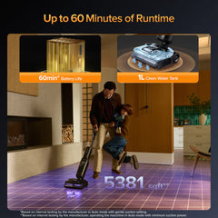 A Photo Of Roborock F25 Ultra - Wet & Dry Vacuum with Steam and High-Temperature Cleaning