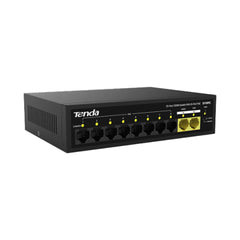 A Photo Of Tenda S110PC 10-Port PoE Switch – 8-Port PoE Lite + 2 Uplink Ports for Surveillance & AP Networks