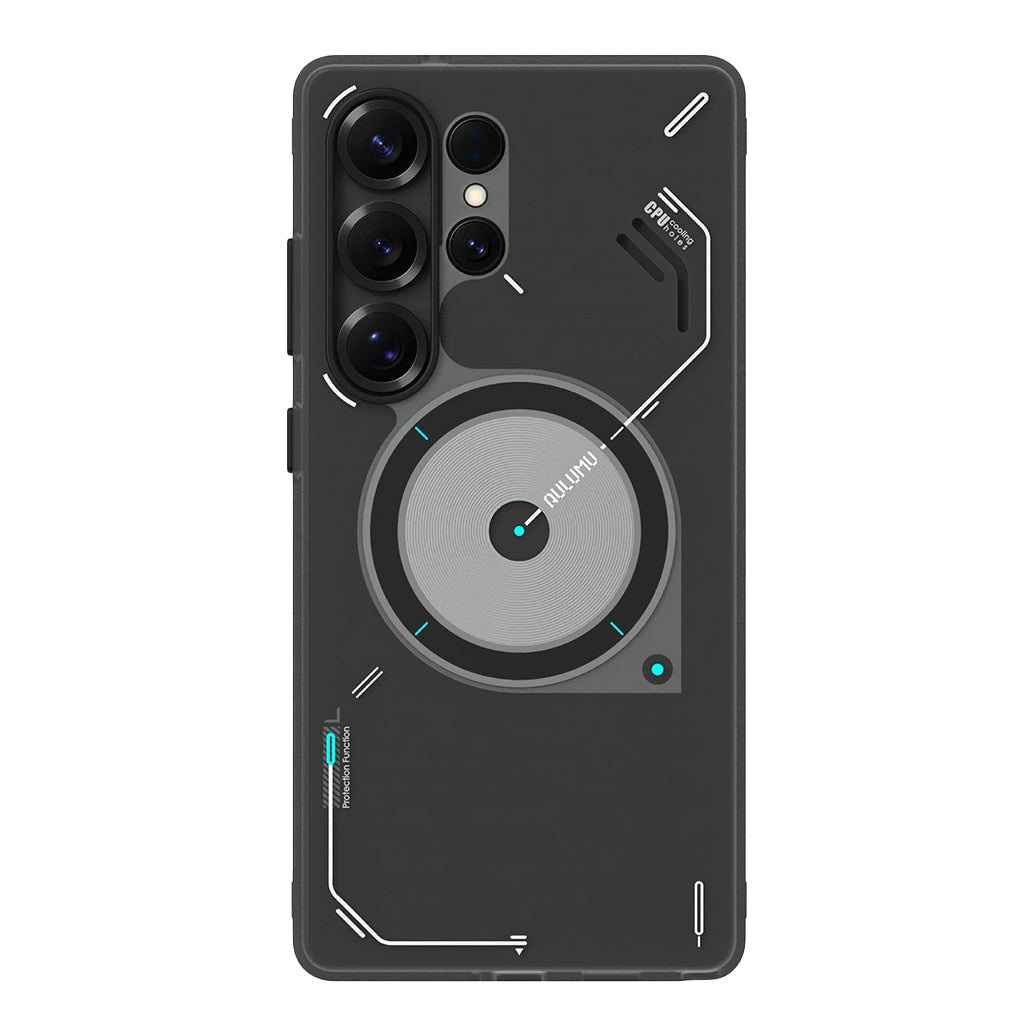 A Photo Of AULUMU S25 Frosted Case for Galaxy S25 Ultra – Glow-in-the-Dark