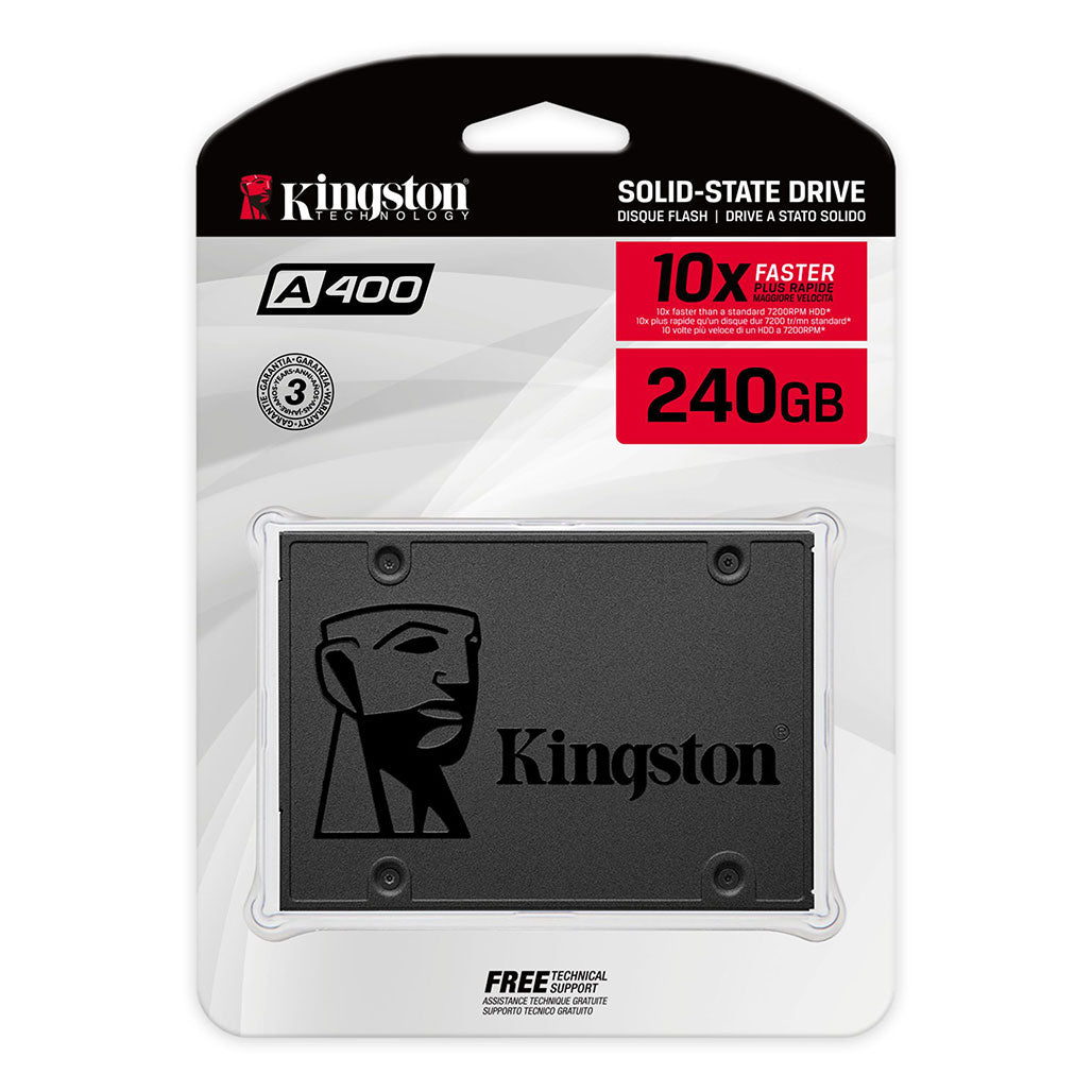 A Photo Of Kingston A400 240GB SATA SSD - High-Speed Solid State Drive for Enhanced System Performance