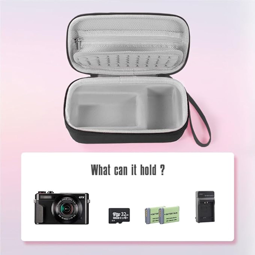 A Photo Of Seracle Camera Bag for Canon G7X Mark III/II – Compact Hard Case for Travel & Storage