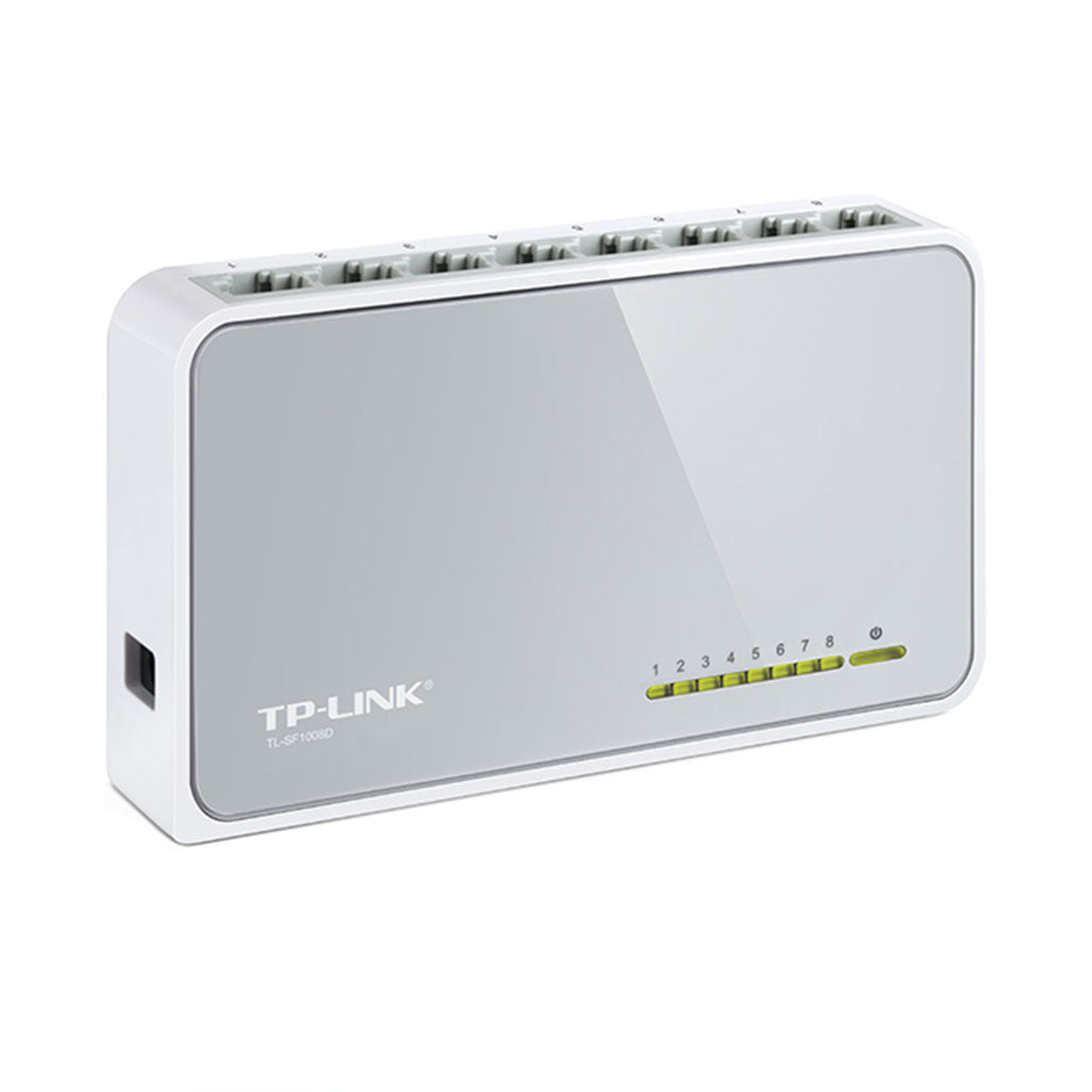 A Photo Of TP-Link SF1008D 8-Port 10/100Mbps Desktop Switch | Reliable Network Connectivity, Fanless Design