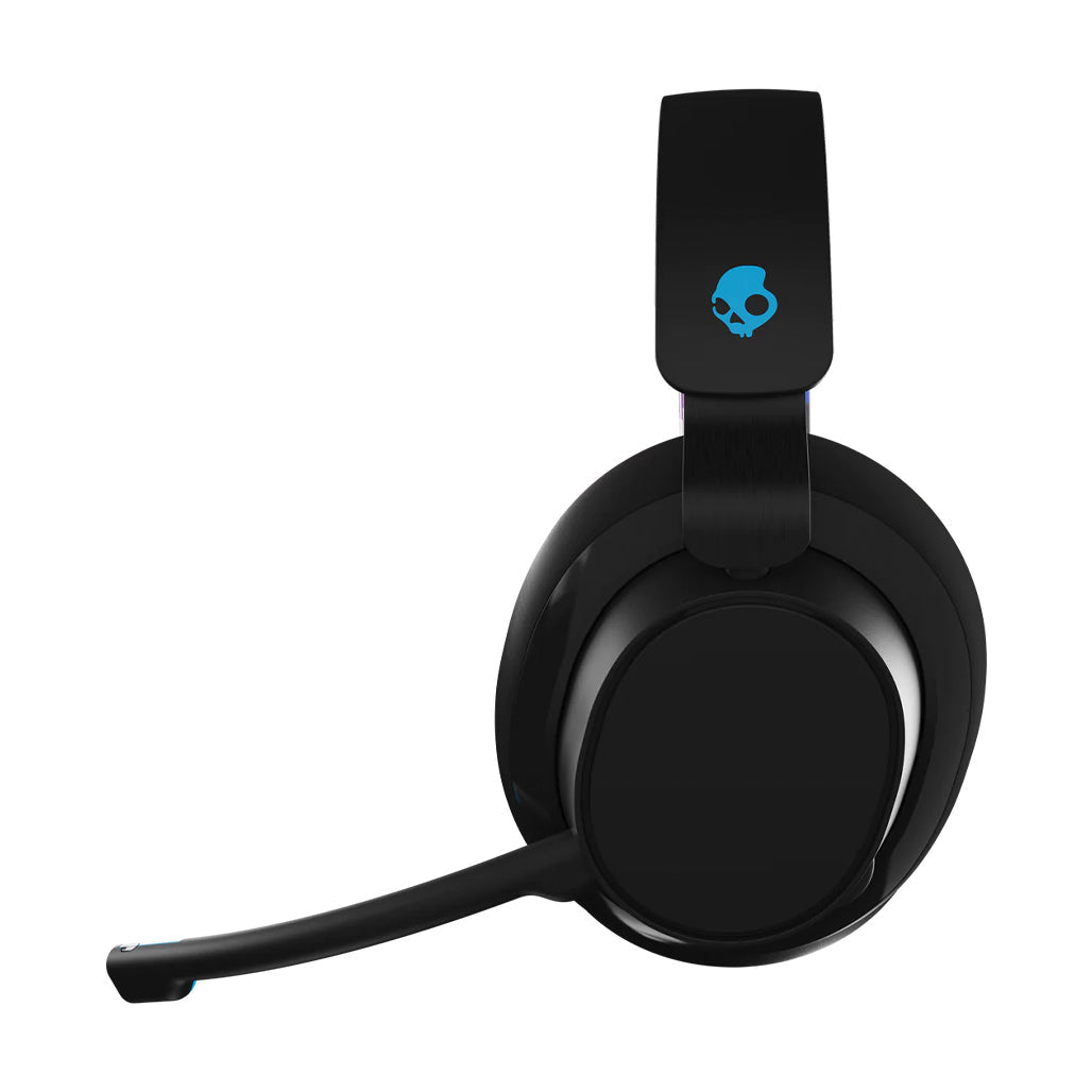 A Photo Of Skullcandy SLYR Pro Over-Ear Noise Cancelling Headphones - Blue Digi-Hype | 50mm Drivers, Clear Voice Smart Mic, USB-C & 3.5mm