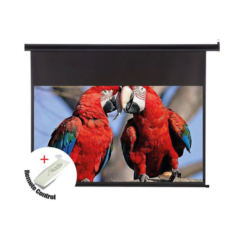 A Photo Of SkyPro Electric Projector Screen with RF Remote Control | Enhanced Viewing Experience