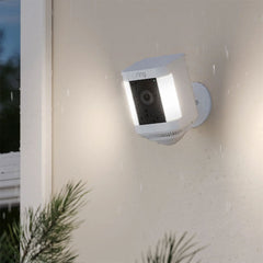 A Photo Of Ring Spotlight Cam Plus Battery - Weather-Resistant Outdoor Security Camera