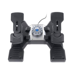 A Photo Of Saitek Rudder Pedals - Flight Pedals with Toe Brakes