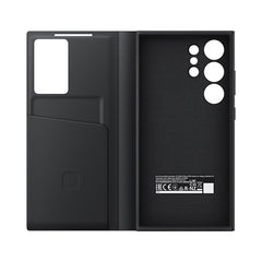 A Photo Of Samsung Galaxy S24 Ultra Smart View Wallet Case - Black | Interactive and Protective Cover