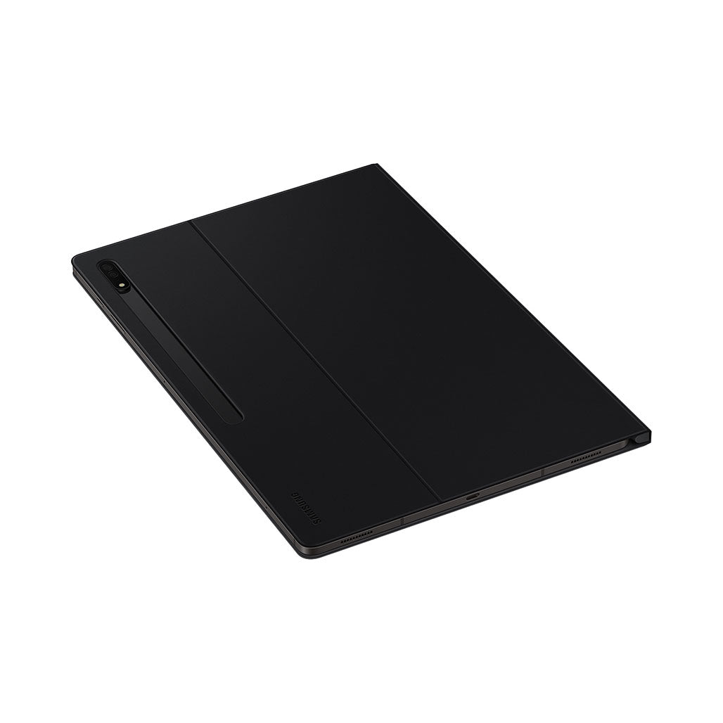 A Photo Of Samsung Galaxy Tab S8 Ultra Book Cover EF-BX900PBEGUJ - Black, Sleek and Lightweight Design with Magnetic Closure