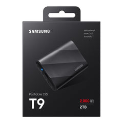 A Photo Of Samsung T9 2TB Portable SSD | High-Speed USB 3.2 Gen 2x2 External Drive with Drop Resistance