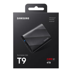 A Photo Of Samsung T9 4TB Portable SSD | High-Speed USB 3.2 Gen 2x2 External Drive with Drop Resistance - MU-PG4T0B