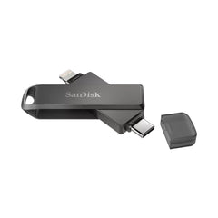 A Photo Of SanDisk iXpand Flash Drive Luxe 128GB – USB-C and USB 3.0, Compatible with iPhone 15, iPad Pro, Android, and Mac