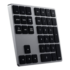 A Photo Of Satechi Wireless Extended Keypad - Space Grey | ST-XLABKM – Bluetooth Number Pad with MacOS Shortcut Keys