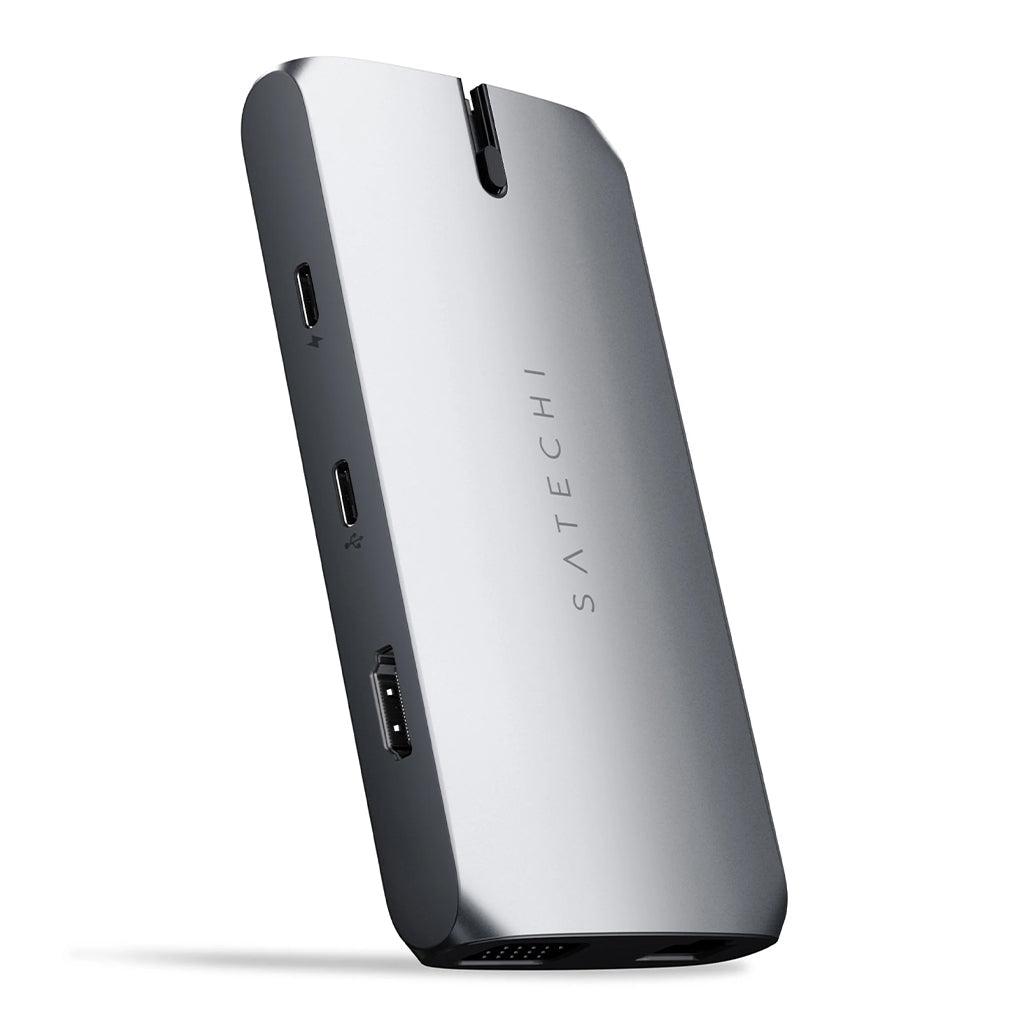 A Photo Of Satechi USB-C On-the-Go Multiport Adapter – 4K HDMI, VGA, Gigabit Ethernet, and USB Ports