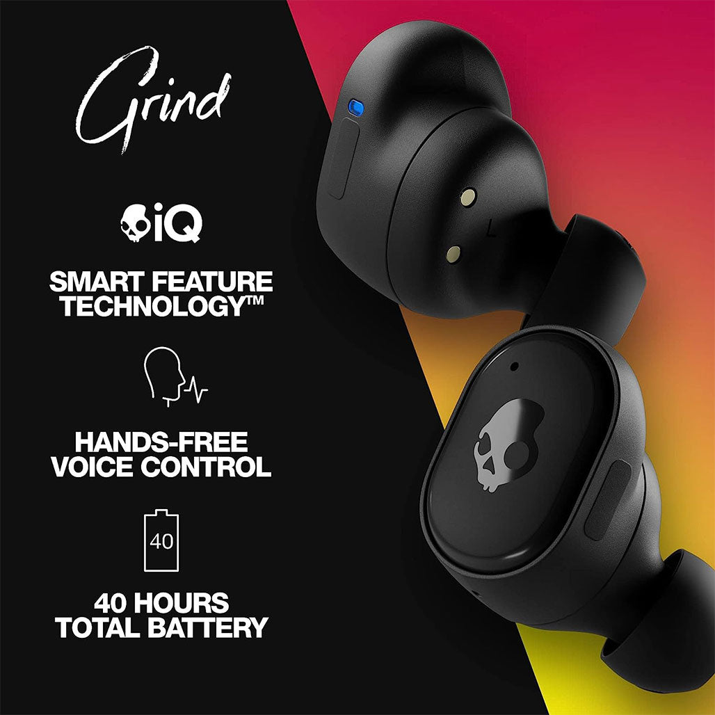A Photo Of Skullcandy Grind True Wireless In-Ear Bluetooth Earbuds – 40-Hour Battery, IP55 Water-Resistant, Alexa Integration