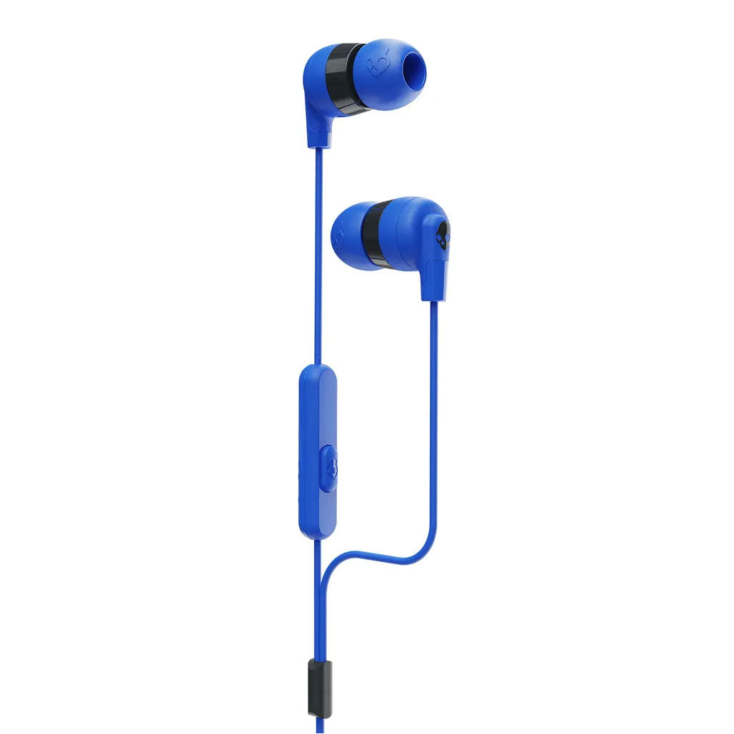 A Photo Of Skullcandy Ink'd+ Wired Earbuds with Microphone - Lightweight In-Ear Design, Enhanced Sound, 3.5mm Connection