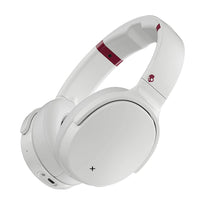 Skullcandy Venue Wireless ANC Over-Ear Headphones | Active Noise Cancelling, Built-in Tile Tracker, White/Crimson