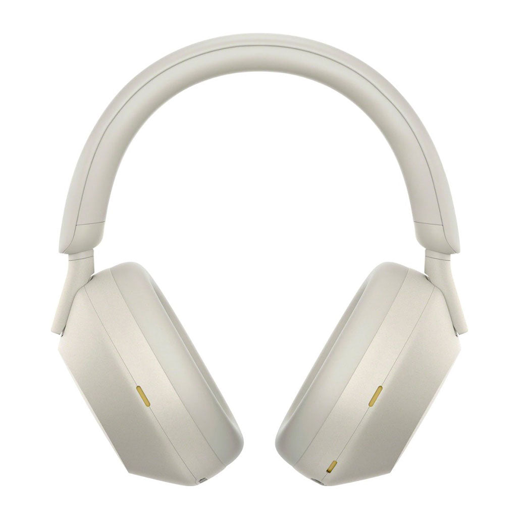 A Photo Of Sony WH-1000XM5 Wireless Noise-Canceling Over-Ear Headphones - Silver | Advanced Sound & Comfort