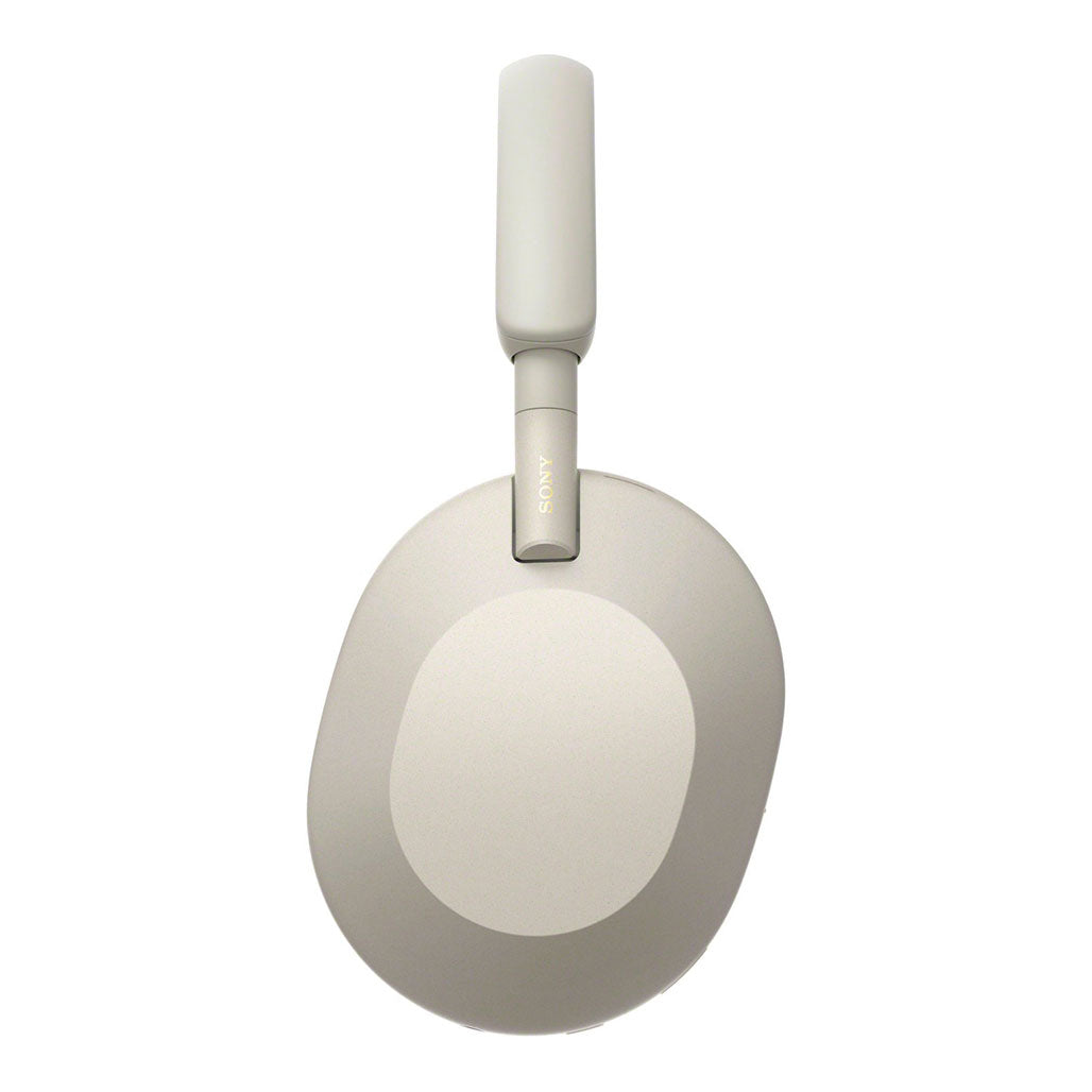 A Photo Of Sony WH-1000XM5 Wireless Noise-Canceling Over-Ear Headphones - Silver | Advanced Sound & Comfort
