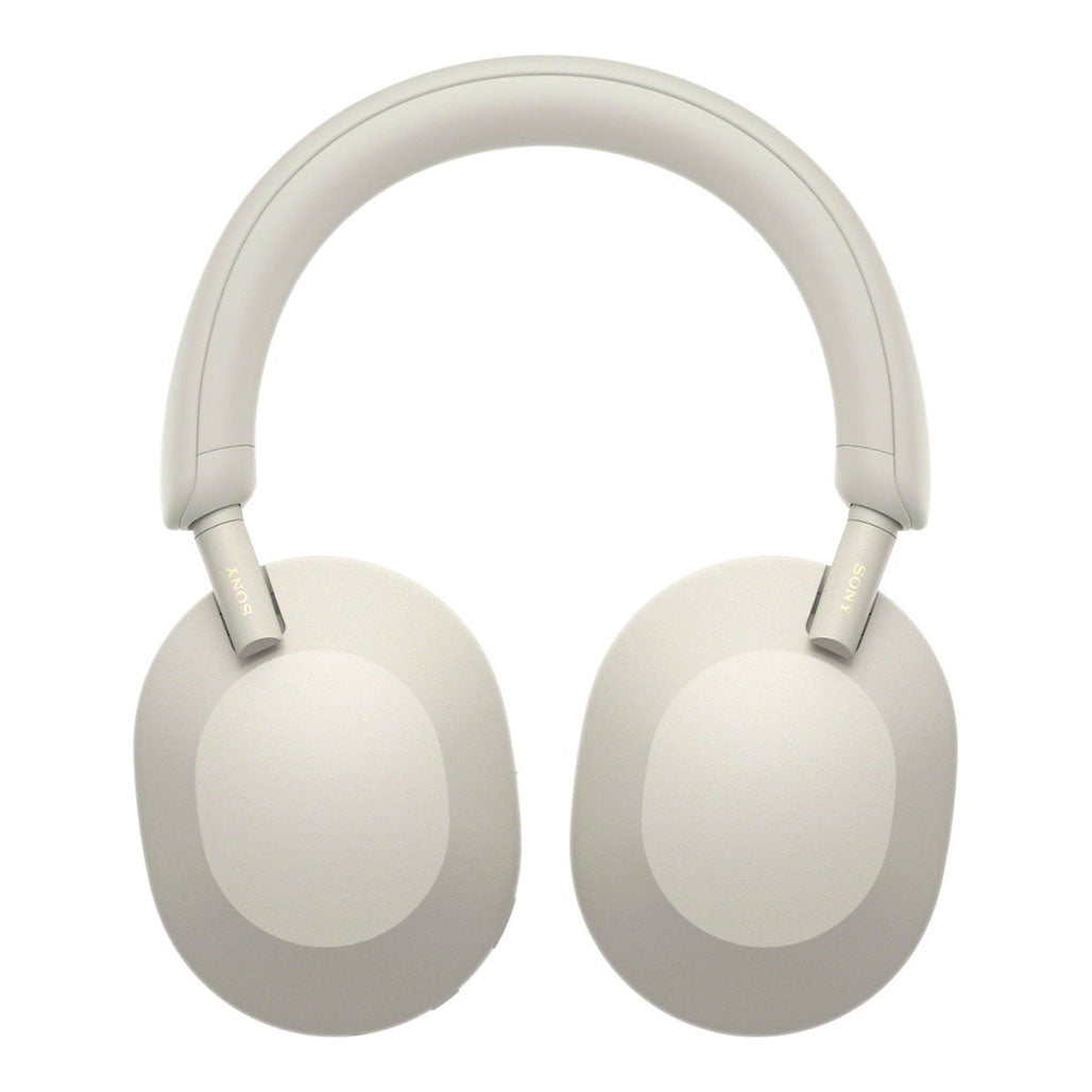 A Photo Of Sony WH-1000XM5 Wireless Noise-Canceling Over-Ear Headphones - Silver | Advanced Sound & Comfort