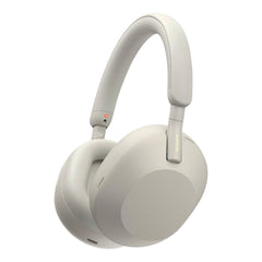 A Photo Of Sony WH-1000XM5 Wireless Noise-Canceling Over-Ear Headphones - Silver | Advanced Sound & Comfort