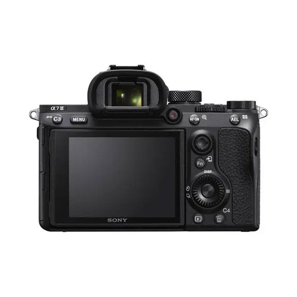 A Photo Of Sony Alpha a7 III Mirrorless Digital Camera (Body Only) - Full-Frame, 24.2MP with 4K Video and 5-Axis Stabilization