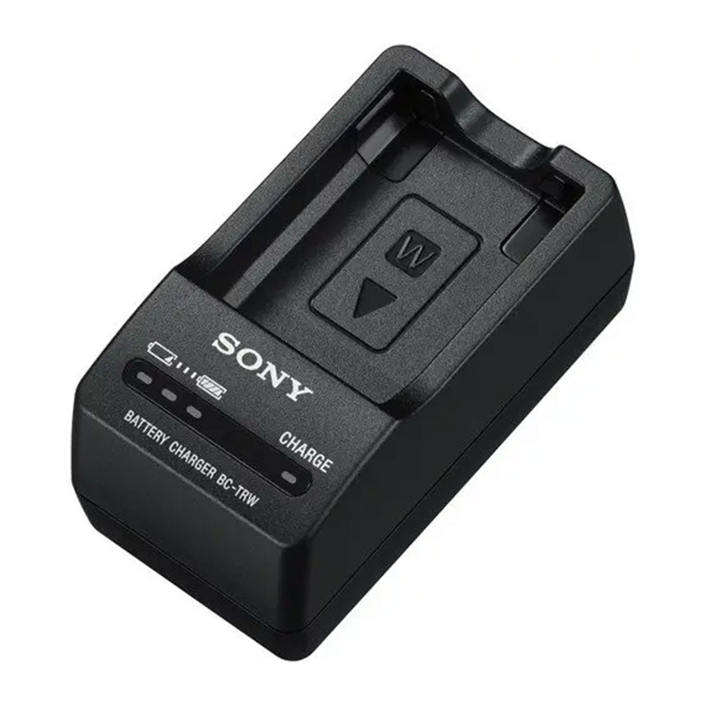 A Photo Of Sony BC-TRW W Series Battery Charger (Black) - Universal Charger for InfoLITHIUM NP-FW50 Batteries