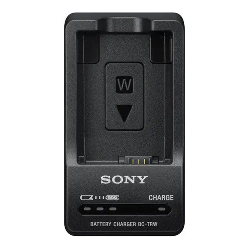 A Photo Of Sony BC-TRW W Series Battery Charger (Black) - Universal Charger for InfoLITHIUM NP-FW50 Batteries