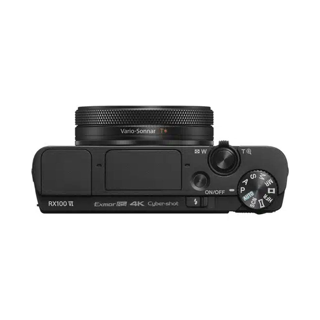 A Photo Of Sony Cyber-shot DSC-RX100 VI Digital Camera - Compact Camera with 24-200mm ZEISS Lens, 4K Video, and Fast Autofocus