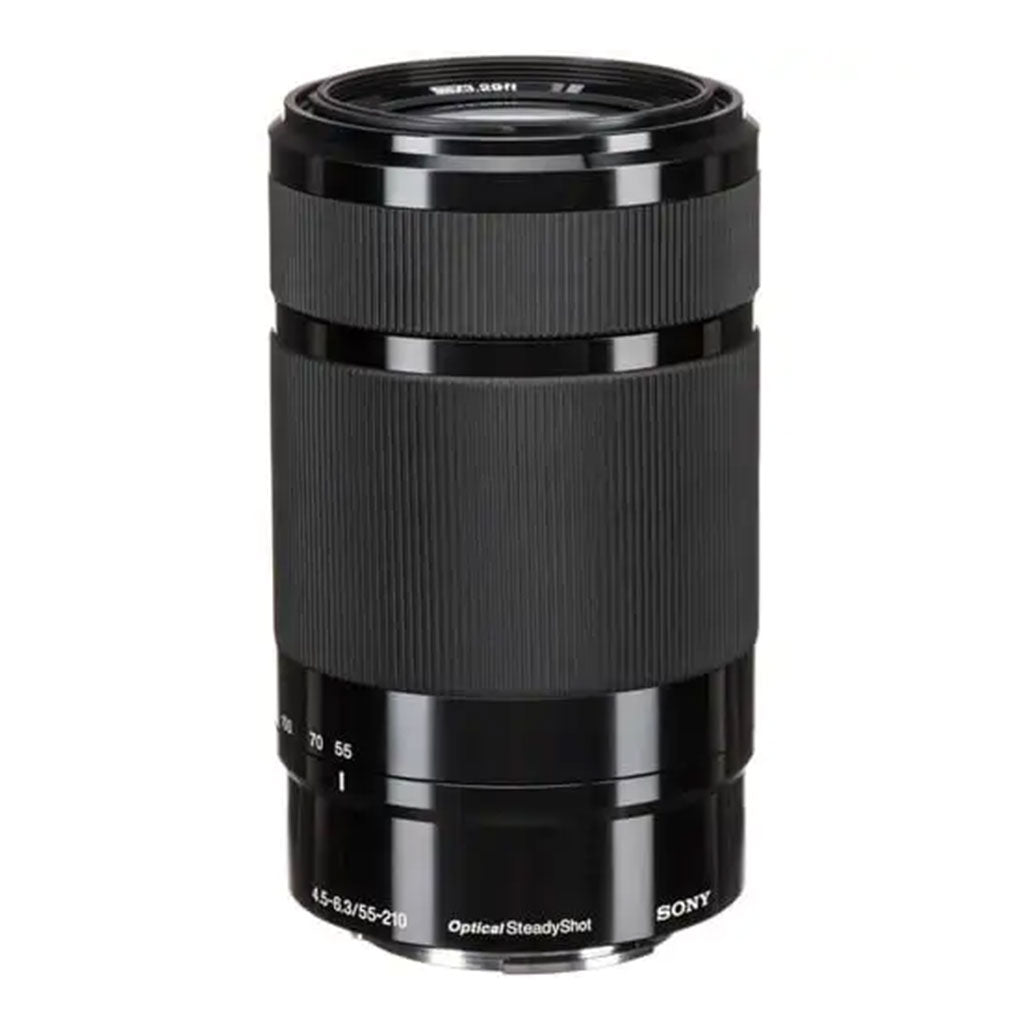 A Photo Of Sony E 55-210mm f/4.5-6.3 OSS Lens (Black) - Telephoto Zoom Lens with Optical SteadyShot Image Stabilization