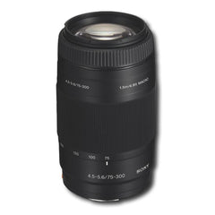 A Photo Of Sony - 75-300mm f/4.5-5.6 A-Mount Telephoto Zoom Lens - Black