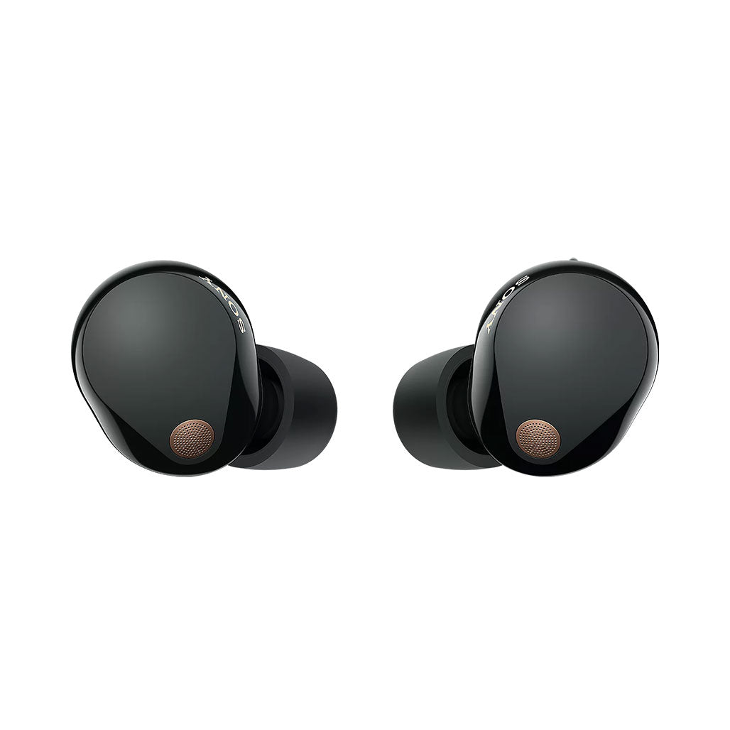 A Photo Of Sony WF-1000XM5 Wireless Noise Cancelling Earbuds - Black | Premium Sound, Superior Noise Cancellation, and Compact Design