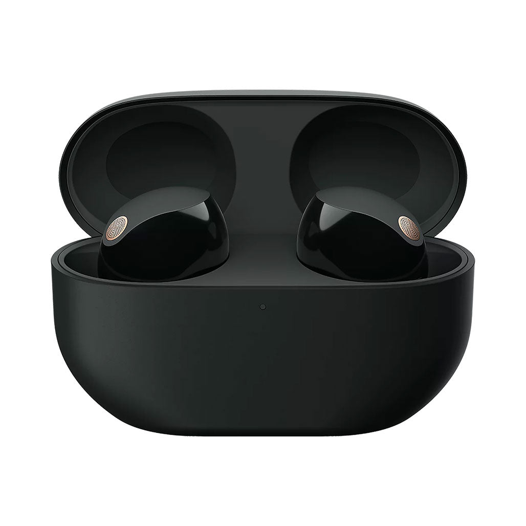 A Photo Of Sony WF-1000XM5 Wireless Noise Cancelling Earbuds - Black | Premium Sound, Superior Noise Cancellation, and Compact Design