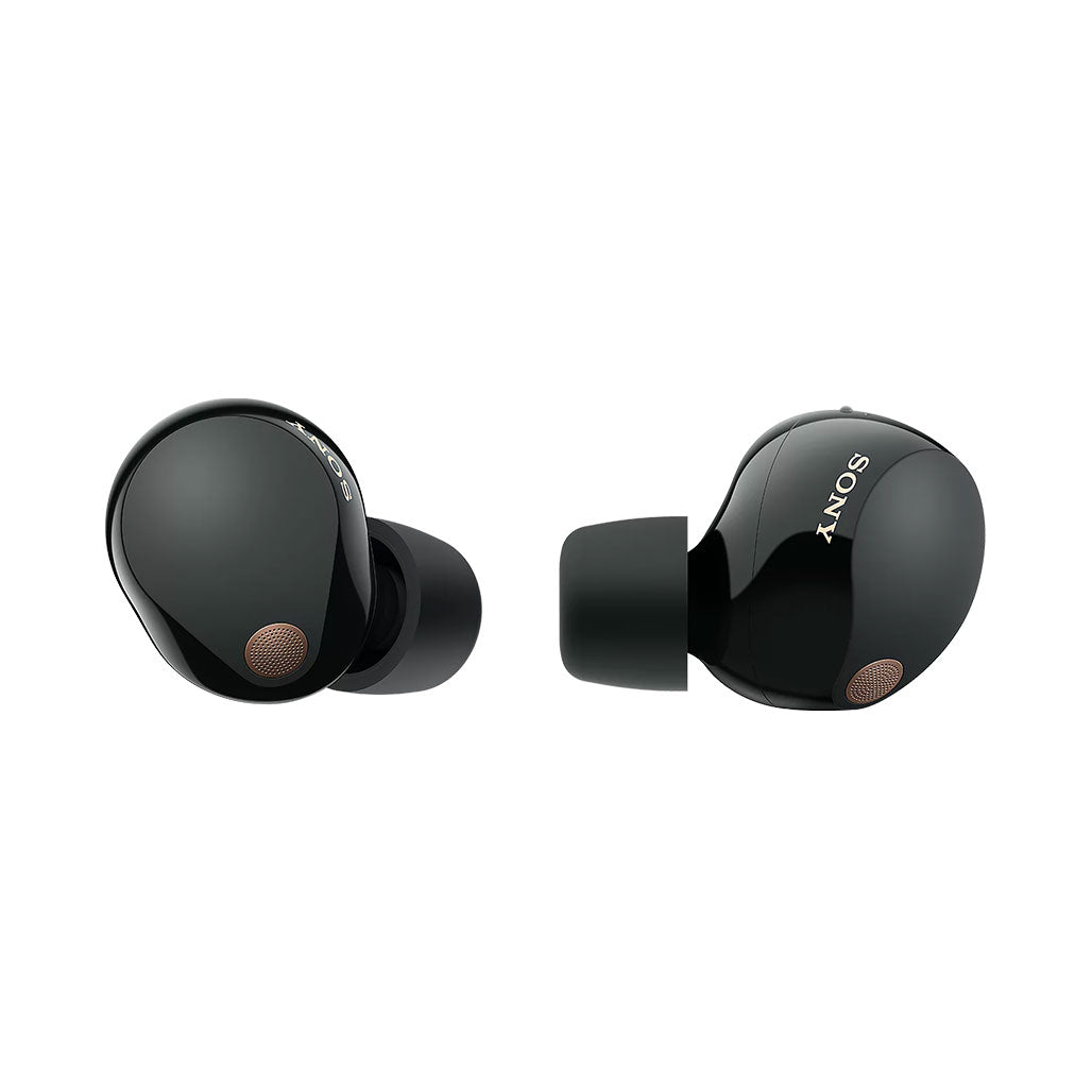 A Photo Of Sony WF-1000XM5 Wireless Noise Cancelling Earbuds - Black | Premium Sound, Superior Noise Cancellation, and Compact Design
