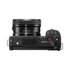 A Photo Of Sony ZV-E10 Mirrorless Camera with 16-50mm Lens (Black) – Advanced Vlogging Camera with 4K Video, Vari-Angle Screen, and Directional Microphone