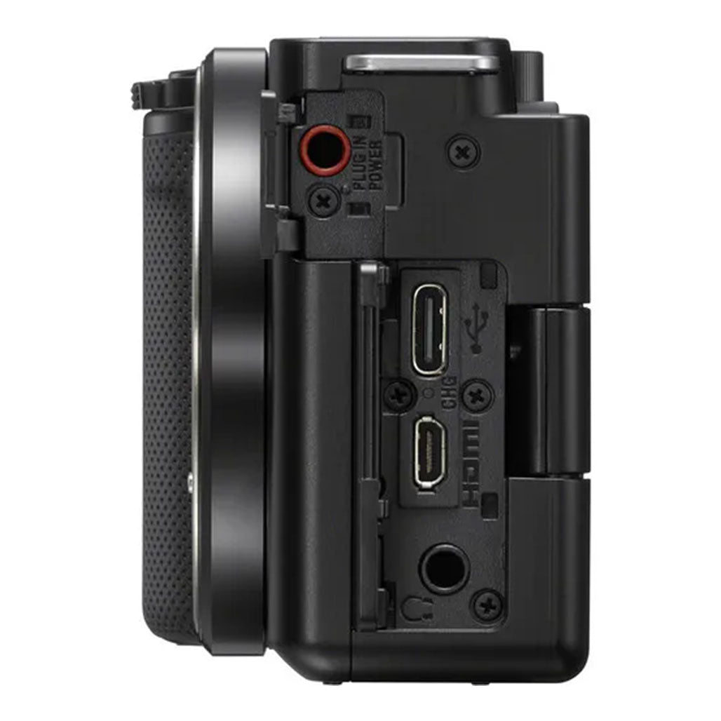 A Photo Of Sony ZV-E10 Mirrorless Camera with 16-50mm Lens (Black) – Advanced Vlogging Camera with 4K Video, Vari-Angle Screen, and Directional Microphone