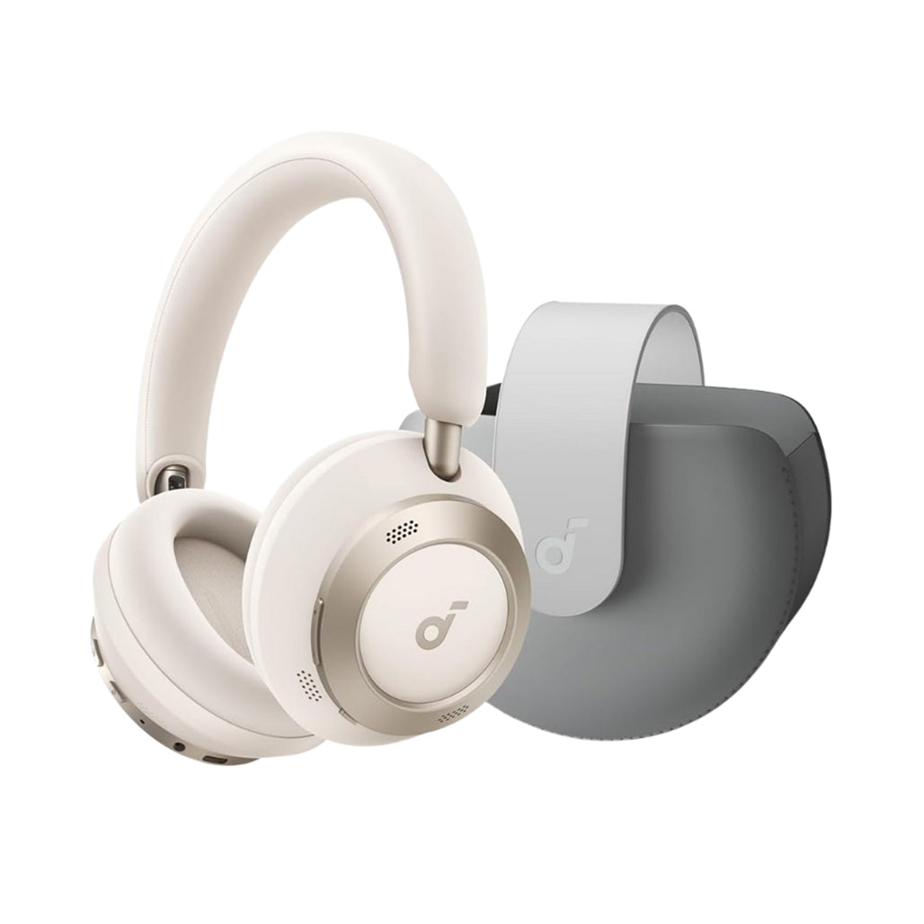 A Photo Of Anker Soundcore Space One Pro Over-Ear Headphones with Travel Case – Foldable, Noise Cancelling, Hi-Res Audio, and Long Battery Life