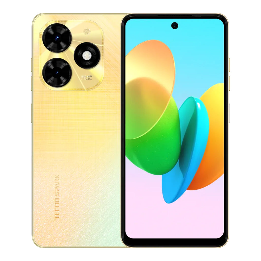 A Photo Of Tecno Spark 20C 4GB Ram 256GB Storage - Alpenglow Gold