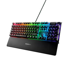 A Photo Of SteelSeries Apex Pro - Adjustable Mechanical Switch Full-Size Wired Gaming Keyboard with OLED Display
