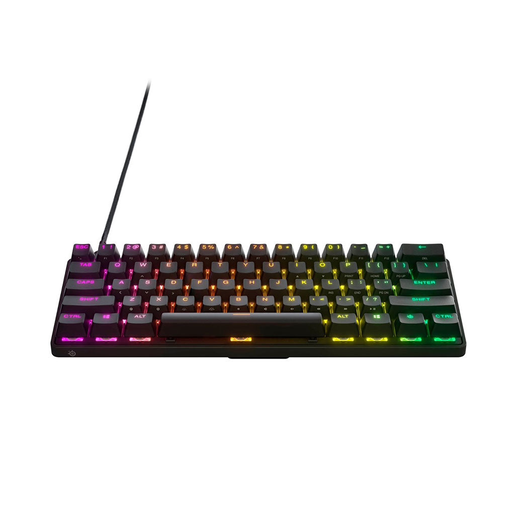 A Photo Of SteelSeries Apex Pro Mini - Adjustable Switch Compact Wired Gaming Keyboard with Per-Key RGB Illumination