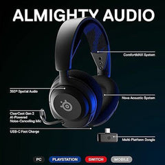A Photo Of SteelSeries Arctis Nova 4P - Wireless Multi-Platform Gaming Headset