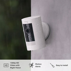 A Photo Of Ring Stick Up Cam Battery - Weather-Resistant Outdoor Security Camera with Flexible Mounting Options