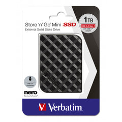 A Photo Of Verbatim Store 'n' Go Mini SSD 1TB | USB 3.2 Gen 1 Portable Solid State Drive